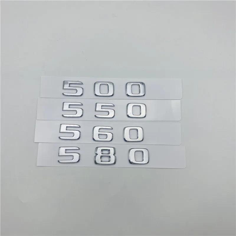 ABS For Mercedes-Benz BRABUS 400 450 460 480 500 550 560 580 600 650 700 800 850 880 900 Chrome Letters Number Trunk Emblem Logo UX0