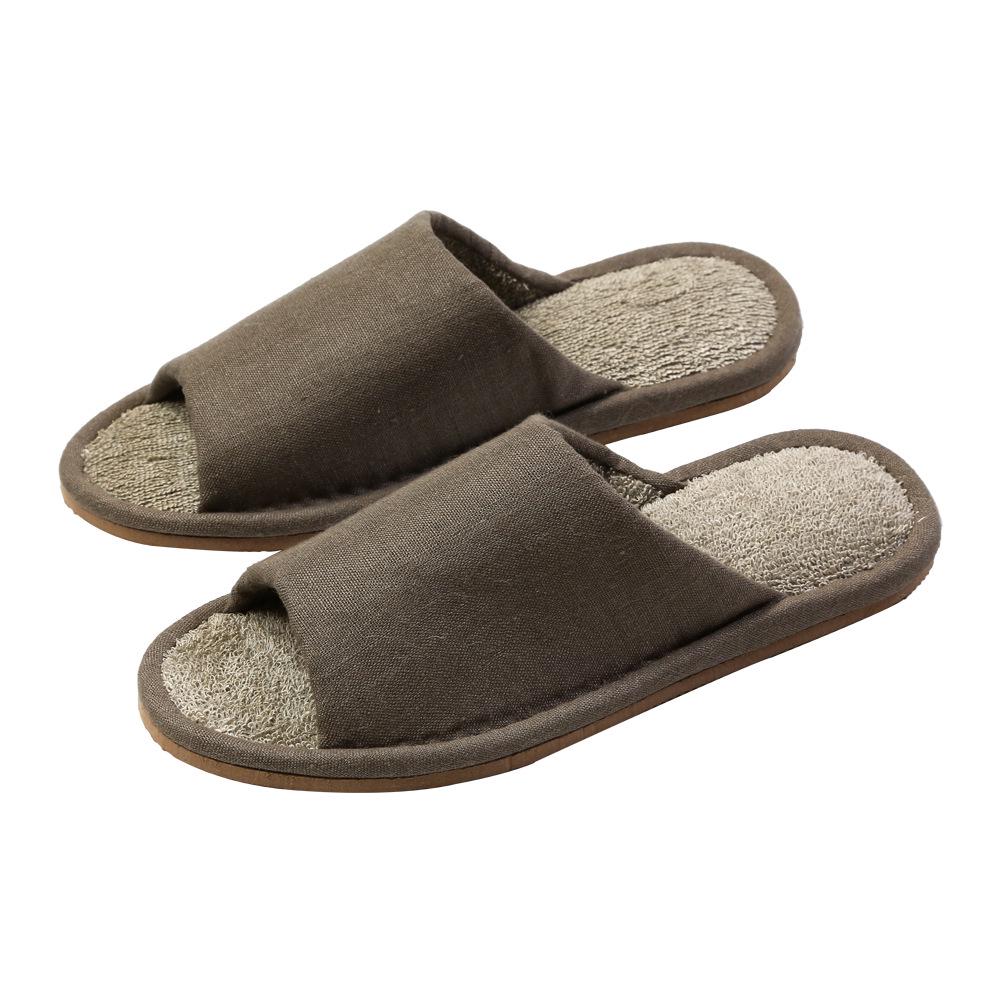 Jingshilu Women's Summer Non-Slip Hemp Indoor Slippers