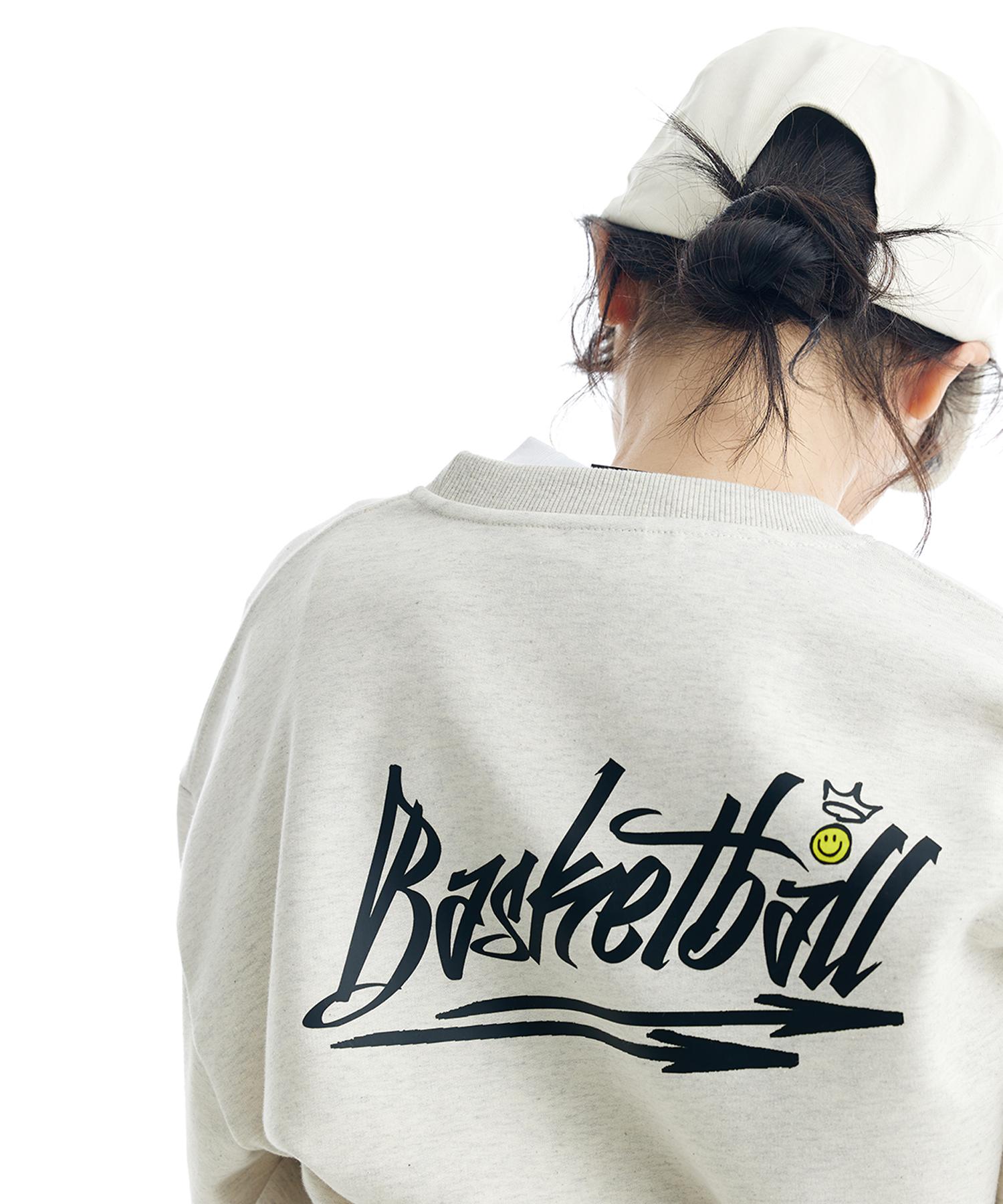 Свитшот с большим логотипом Cream Soda Lab Basketball Arc Овсяный General L