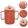 300ml Beker voor Ouderen met Deksel en Rietje Plastic Mok Drinkbeker Gehandicapte Patiënt Lekkagebestendig Dysfagie Beker Parkinson Hulpmiddelen Leven