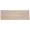 Area Rugs Natural and White 80 X 200 Cm Jute