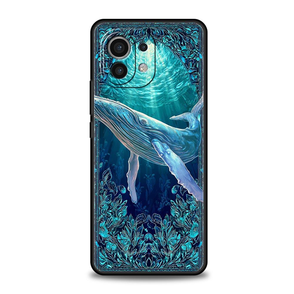 Blue Ocean Fish Phone Case Cover for Xiaomi Mi 17 15 14 13 12 11 Ultra 15T 14T 13T 12T 11T Pro Lite 5G Soft TPU Shell Fundas Bag