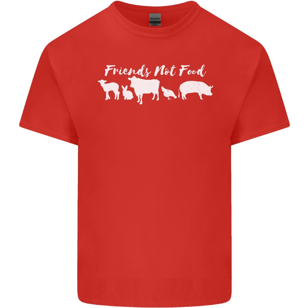 Vegan Animals Are Friends Not Food Unisexs Light Cotton TShirt