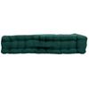Plain Floor Cushion 50 X 50 Cm Panama Dark Green