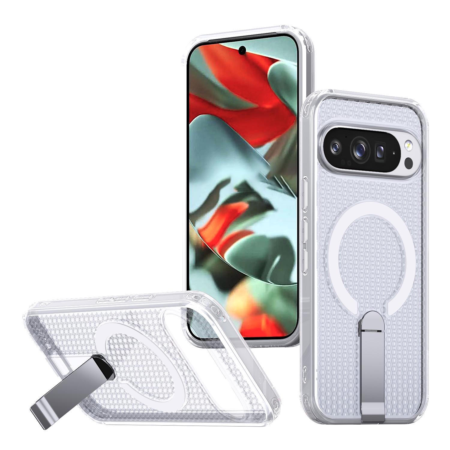 Чехол Google Pixel с охлаждением - Совместим с Pixel 10 Pro и 9A, Магнитная подставка, Дизайн Звезда с вентилятором . Pixel 10