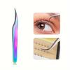Precision Stainless Steel Eyelash Tweezers for Eyelash Extensions Nail Stickers And Rhinestones Straight Curved And Pointed