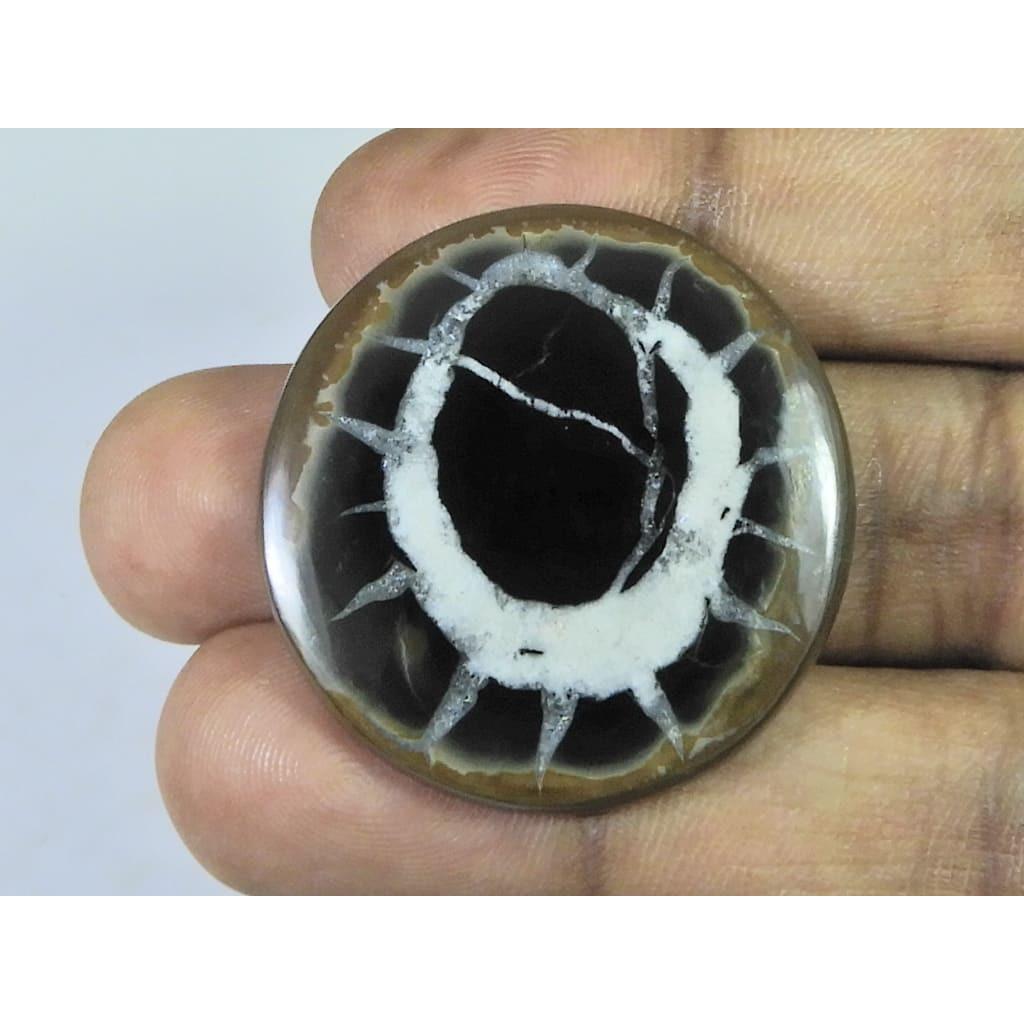 58Cts.Natural Septarian Gronates Round Cabochon Loose Gemstone 34X34X04 MM D-551