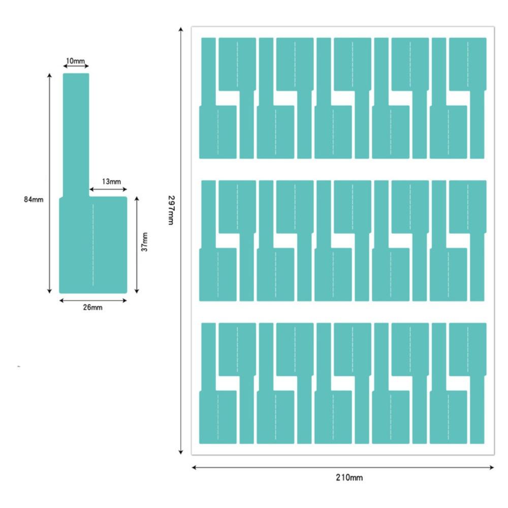 Waterproof A4 Self-Adhesive Label Cable Tags Cable Label Cable Label Sticker  Management Tool