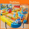 Childrens Magnetic Track Toy With Diy Rail System For Creative Building Play