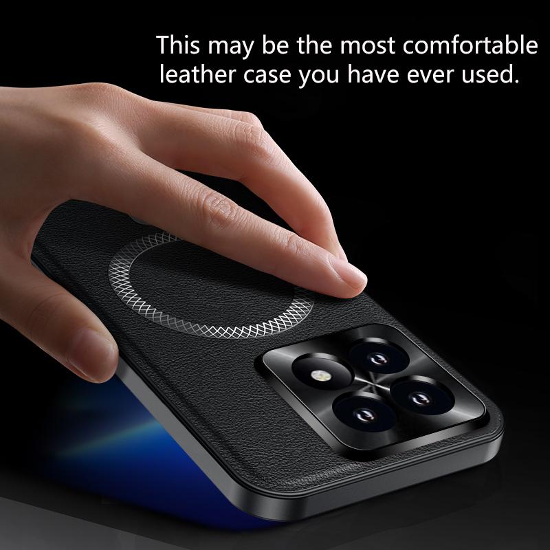 Für Xiaomi 14T 14T Pro Leder Vollabdeckung Magnetisch Wasserdicht Stoßfest Fingerabdruck Handyhülle