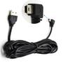 3.5m DVR Power Cable Charger Adapter For Dash Cam Output 5V/2A Mini Left Bend