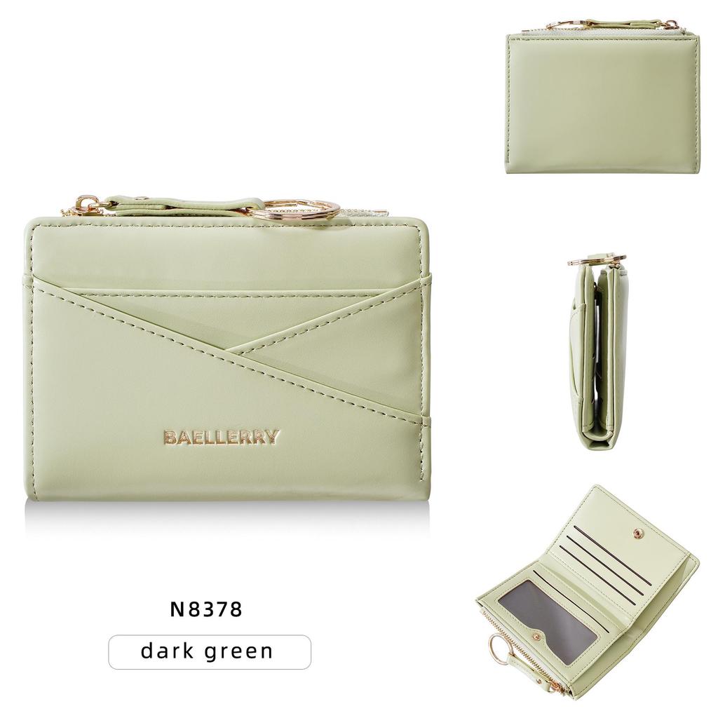 Women's Multi-Card Slot Holder: Anti-Magnetic Zipper Coin Purse, Portable Keychain Card Holder, and ID Storage Bag.