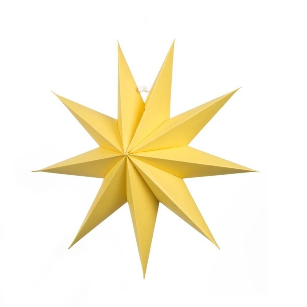 Neunzackiger Stern Hängende Ornamente Hängende Papiersterne Papierblumen Basteln Partydeko