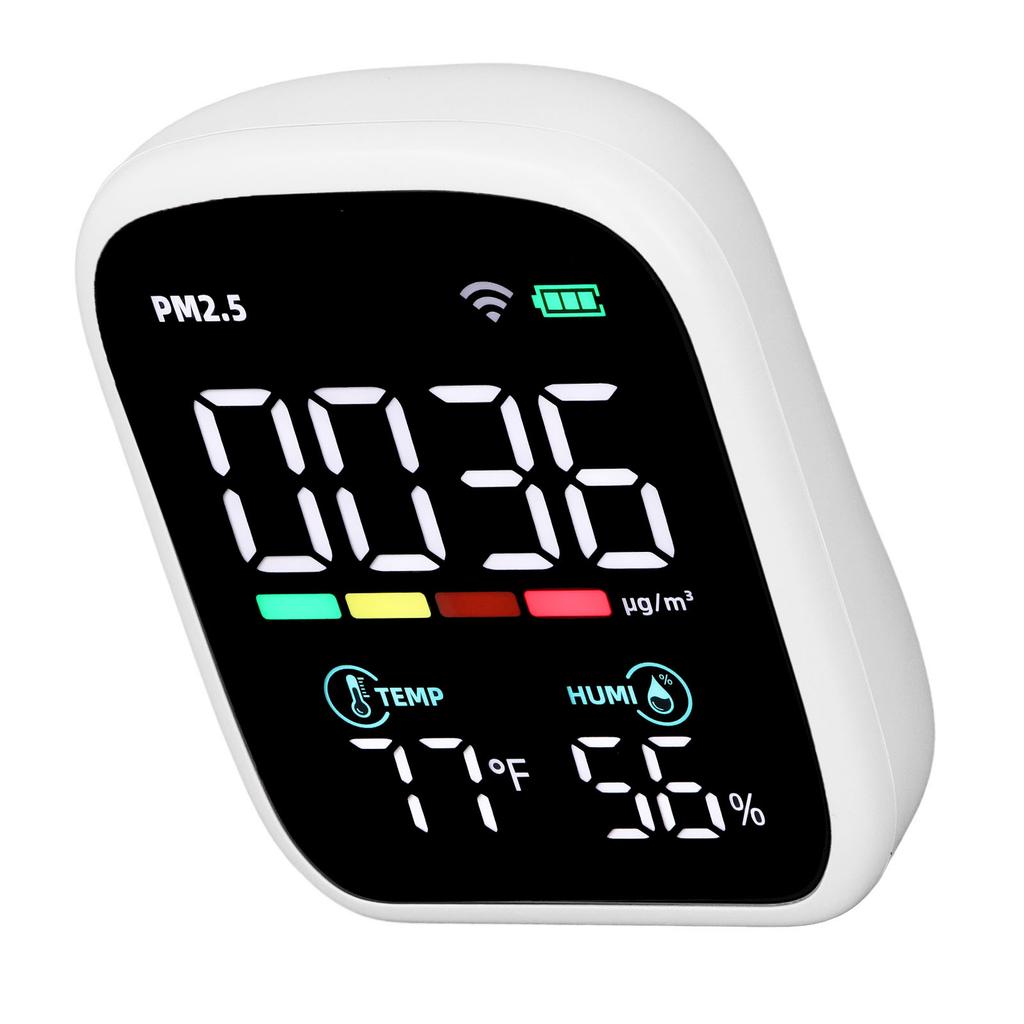 Air Quality Detector Meter PM2.5 Temperature Humidity Monitor Meter for Home