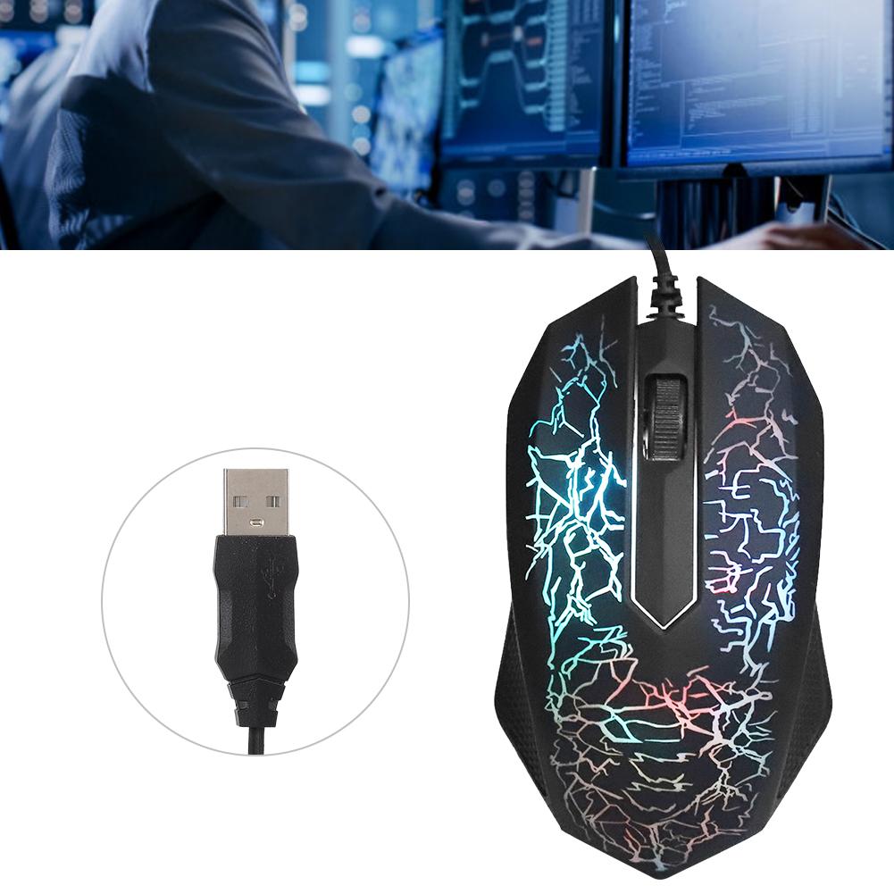 Optical Mouse Wired Professional Gaming for   Colorful Backlight Computer Mice  0