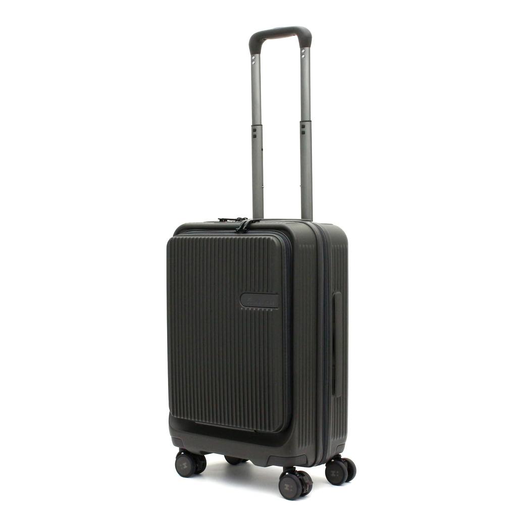 Stylish Yet Full of Useful Features Hapitas Zipper Suitcase Only Siffle Can Use Both Keys and Stopper Caster Front Open HPL2281 Deep Gray [Siffle]