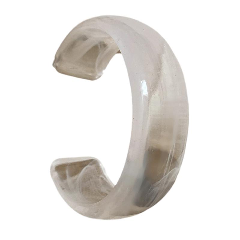 Bracciali Bangle in Acrilico Bangle Rotondo Largo Gioielli Eleganti Accessorio di Moda Artistico Adatto per Donne alla Moda Regalo