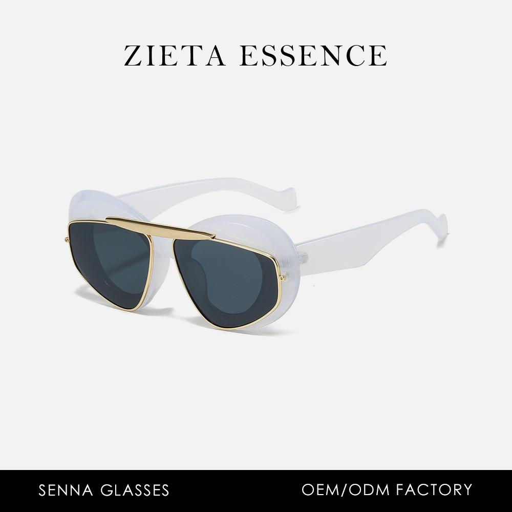 Luo Jia Metal Personality Retro Double Frame Sunglasses Show Street Sunglasses Men And Women