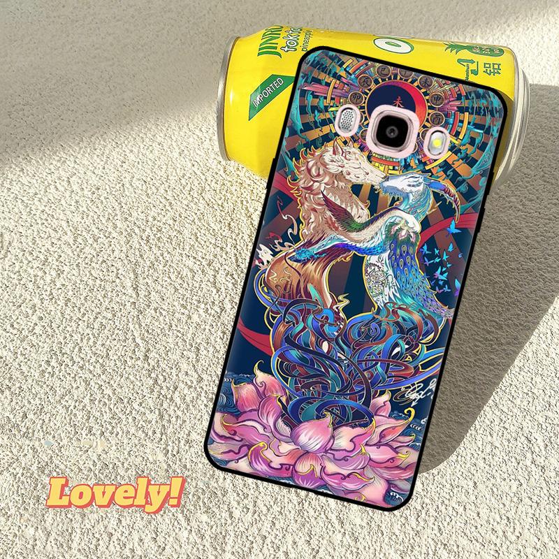 Chinese Zodiac Dragon Tiger Phone Case For Samsung Galaxy J5 J3 J7 A5 J1 2016 2017 J2 Core J8 A9 J4 J6 A6 A8 Plus 2018