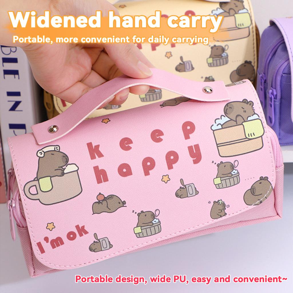 Kawaii Pencil Case Large Capacity Stationery Bag Student Pencil Bag Back To School for Gril School Office Supplies Stationery