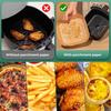 50/200PCS Kitchens Accessories Air Fryer Paper Kitchen Utensils Disposable Square Round Pastry Molds BBQ Plate Non-stick Pad