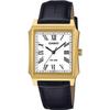 Casio Standard Analog Men's Watch MTP-B190GL-7BV (White X Gold, Black Leather Band)