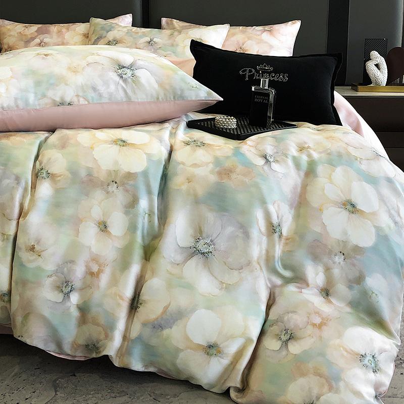 New  Luxury 100% Tencel Bedding Sets - High - Density, High - Count for 1.5m/1.8m/2.0m Beds