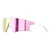 KAPVOE Sports Sunglasses for Men and Color Lenses Women, K-550, High-Contrast (Golf, Running, Marathon, Cycling) (Pink)