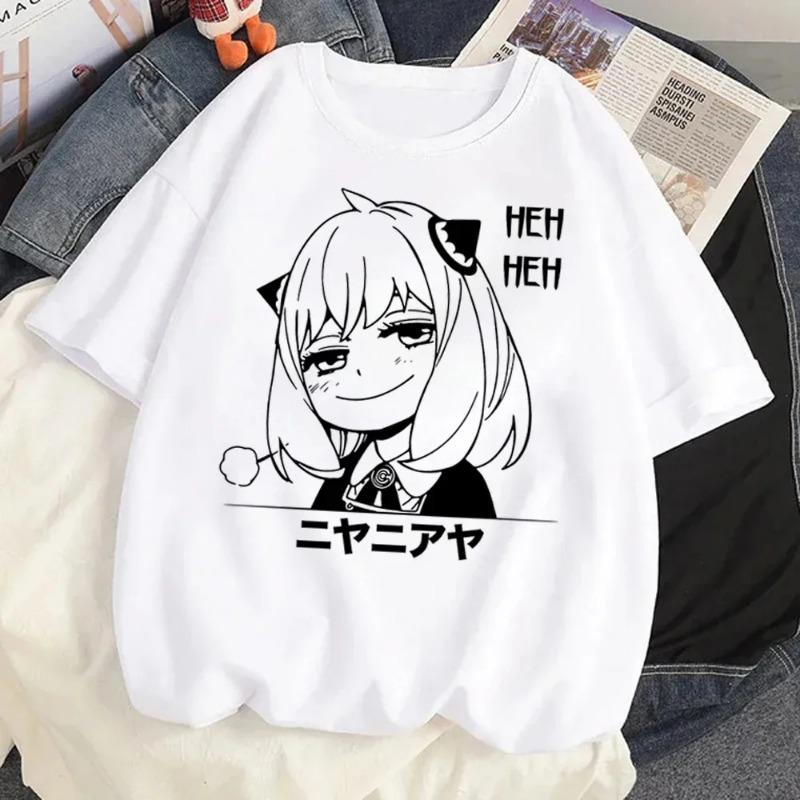 Loid Forger Yor Forger Anya Forger T-shirt Cartoon Manga Anime Harajuku Graphic Kawaii T-shirt For Men's Women's Shirt
