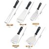 Stainless Steel Teppanyaki & Cooking Spatula Set - Steak, BBQ, Baking Utensils