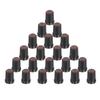 Uxcell 40pcs 6mm Shaft Hole Knobs for Guitar Fit Potentiometer Red Volume Tone Guitar Bass Chrome / 0.24-inch Amps, Push-On Knobs, Controls, Controls,