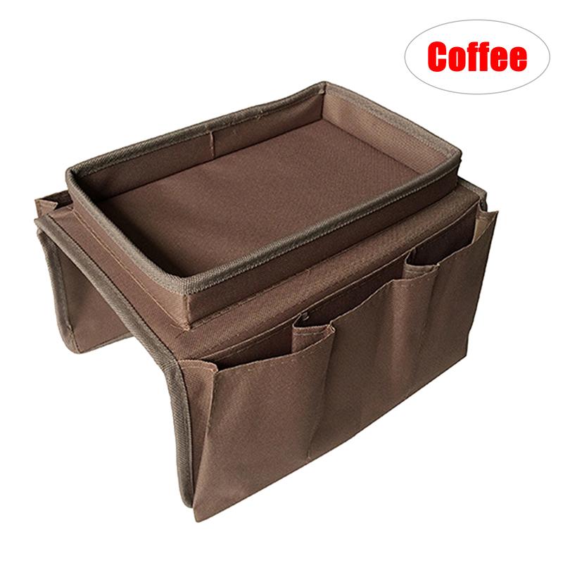 Sofa Armrest Storage Pockets Holder Tray Couch Hanging Remote Control Phone