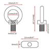 Awning Rail Stoppers 4mm Lifting Eye Nut Fastener Carabiner Hooks for Campers