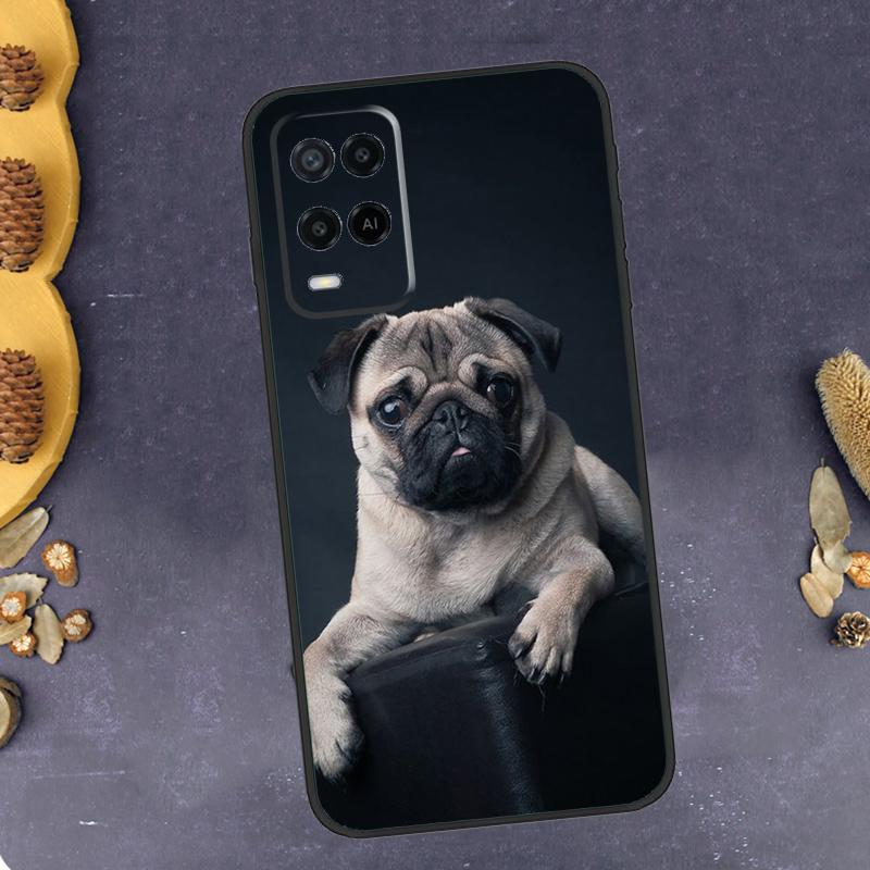 Pug Dog French Bulldog Phone Case For Oppo A96 A16 A76 A78 A58 A18 A38 A98 A17 A77 A80 A40 A60 A74 A94 A54 A15 A57S