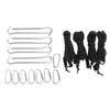 Camping Tent Stakes with 2m Wind Ropes Aluminum Buckles for Outdoor Picnic Adventure