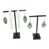 T-Shaped Acrylic Earring Display Stand Set for Studs & Pendants