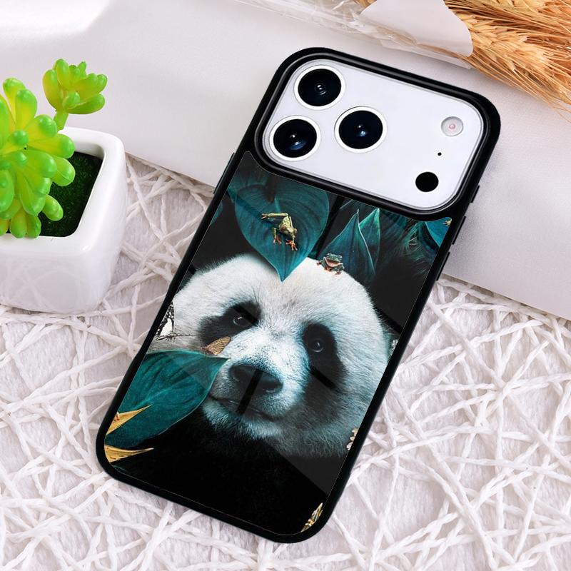 

Cute Panda Fashion Phone Case for iPhone 17 Air 16 15 11 12 14 13 Pro Max Shockproof Cover iPhone 15 Plus