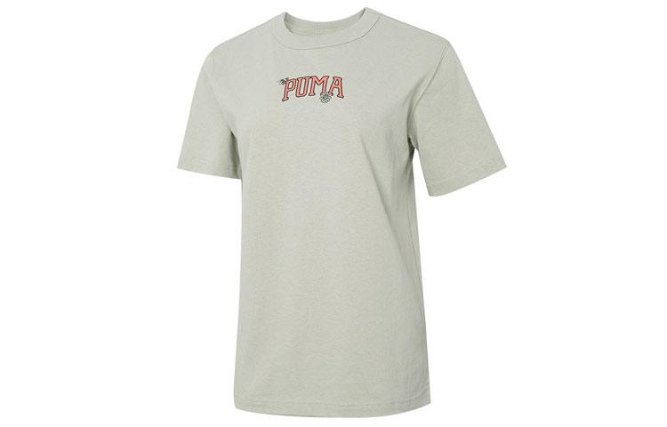 PUMA T Shirt Women s Light Green 535413-33 M