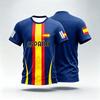 Zomer Spanje Voetbal T-shirt Tops Print Voetbalshirt Heren Casual T-shirt Ademend Heren Dames Korte Mouwen Top