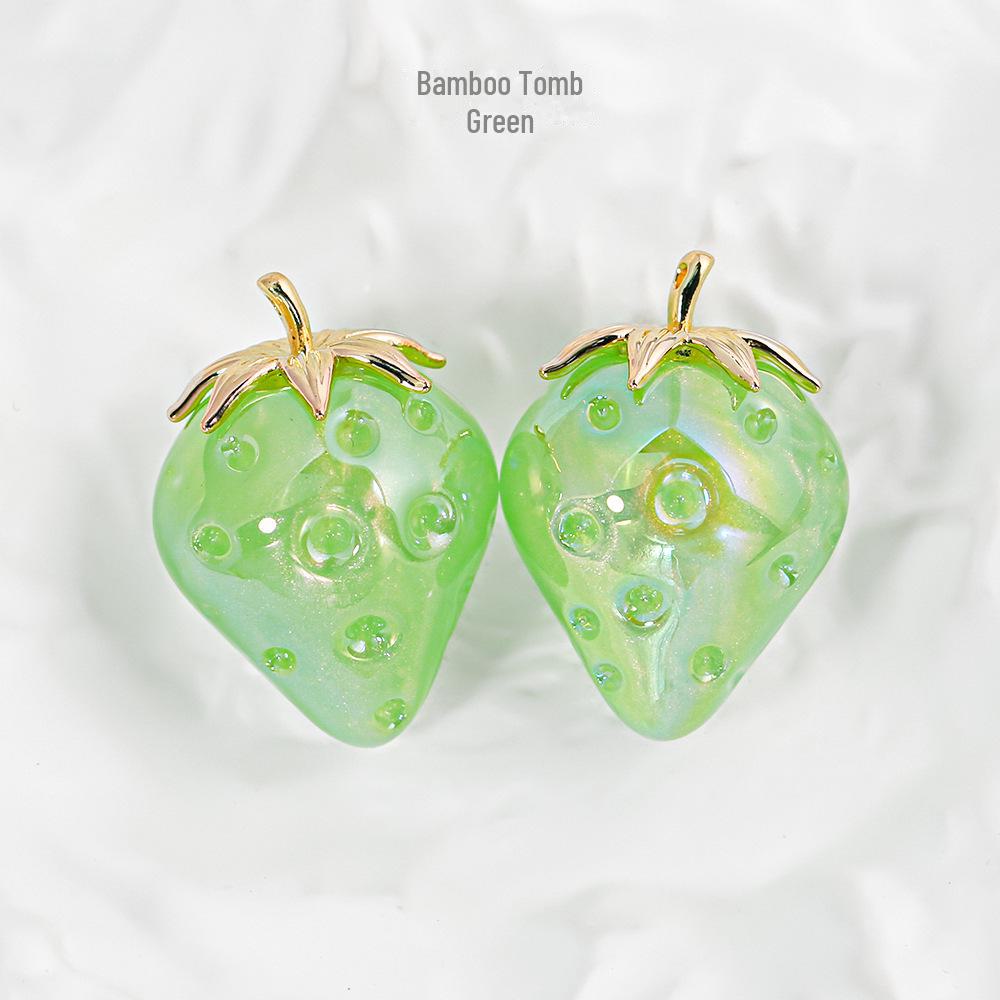 Heidi's Jahodový Přívěsek z Slitinové Pryskyřice Šperky & Příslušenství na Klíče