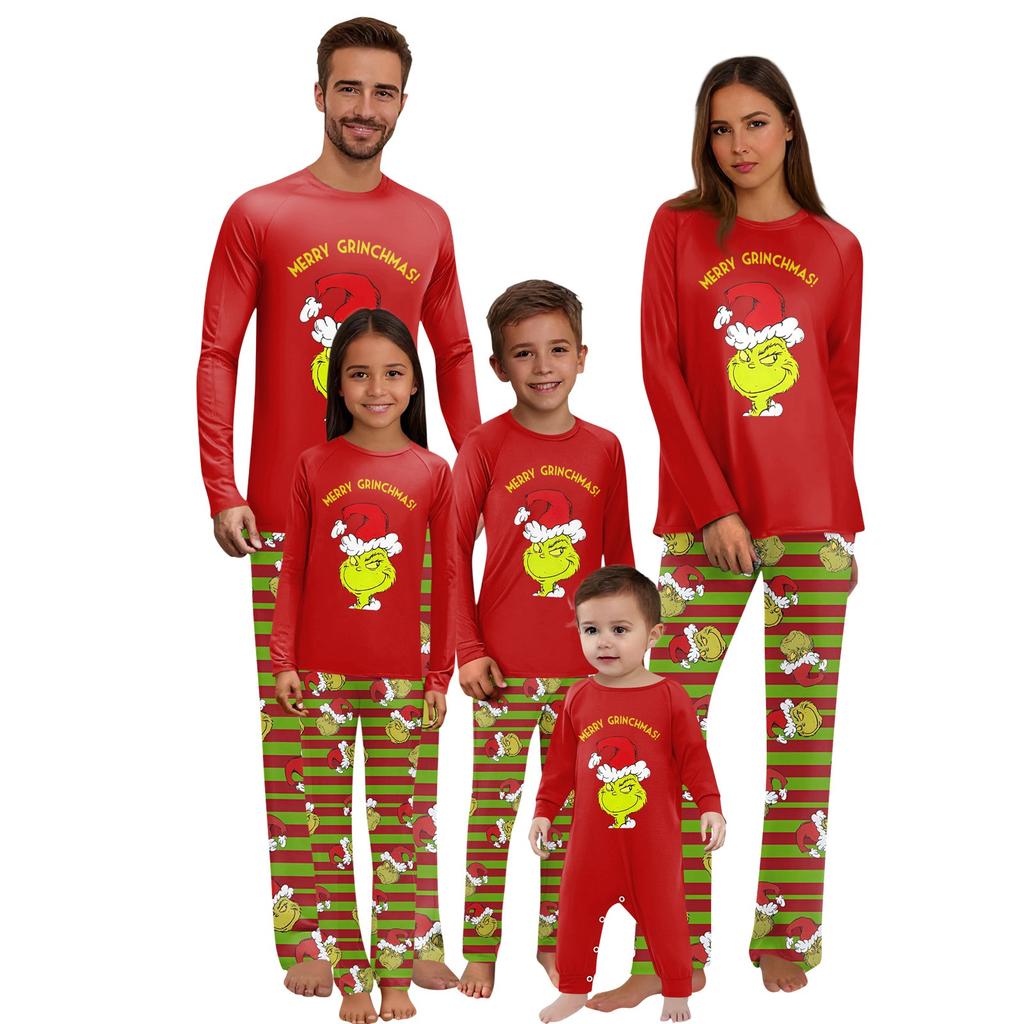 Passende Familiensets mit Weihnachtsmotiven, Langarmshirts und Hosen
