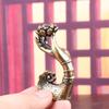 Backflow Incense Burner Censer Small Aroma Ornament Brass Craft Desk Decor Cone Holder for