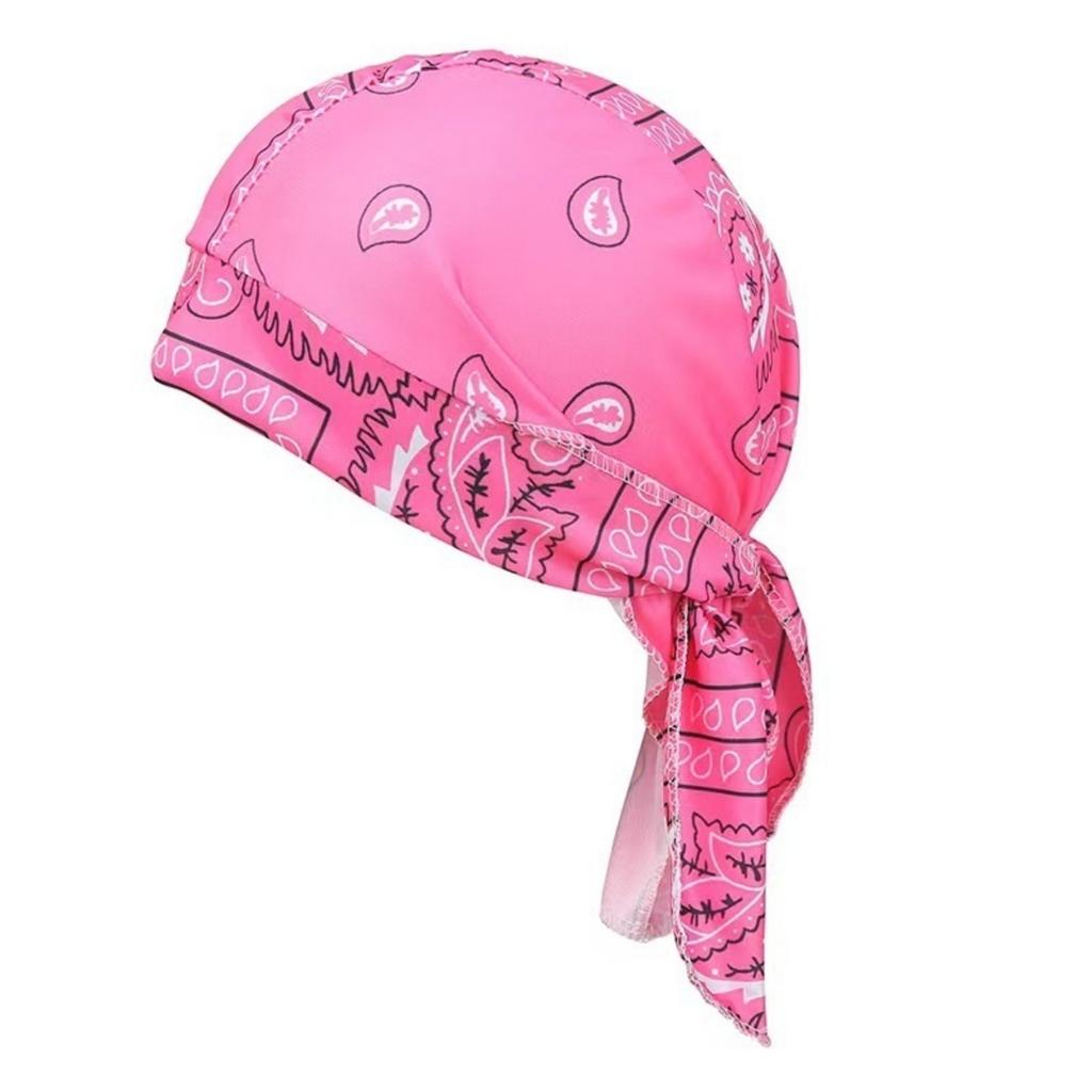 Outdoor Cycling Pirate Cap Street Dance Hip Hop Headscarf Breathable Lightweight Bandana Hat for Men and Women Adjustable Fit