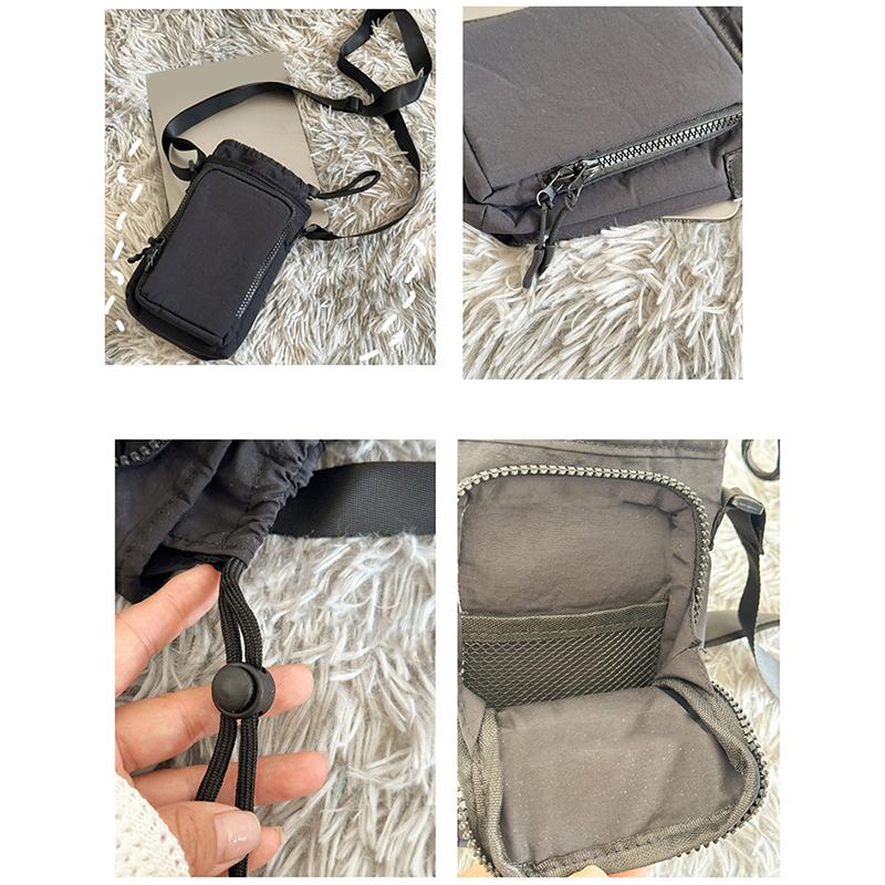 Taška přes rameno na láhev s vodou Taška na hrnek s vodou Jednobarevná Nylonová Crossbody taška na telefon Venkovní přenosná taška přes rameno