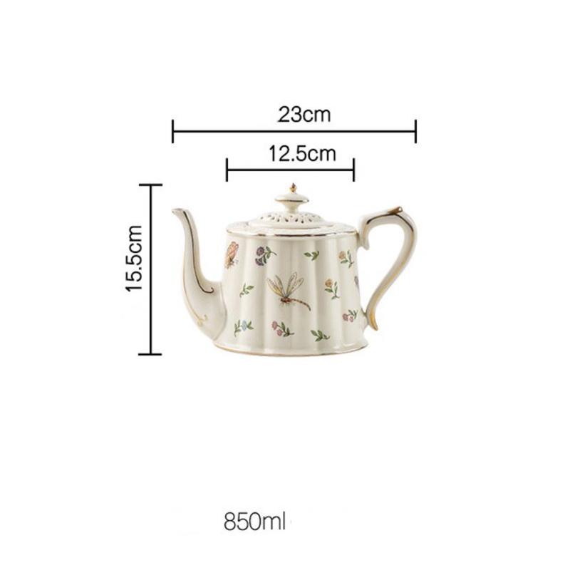 European style coffee cup retro style ceramic cup palace retro kettle coffee cup kettle