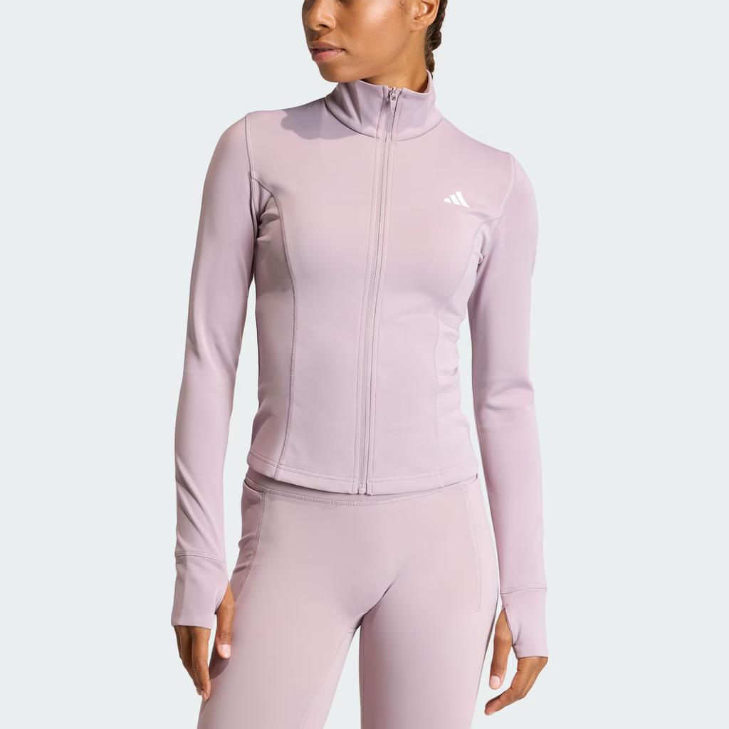 Adidas Optime Essentials Quick-Dry Half-Zip Sports Top Women tops KF8551