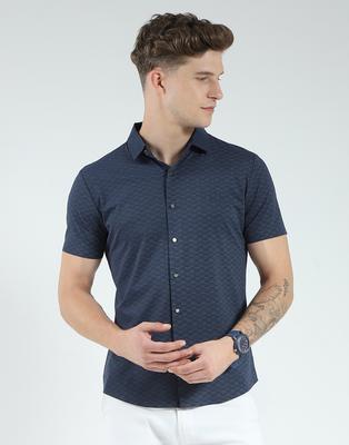 Men's Printed Collar Neck Shirt