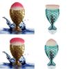 Mermaid Makeup Brush With Fish Scale Design For Face And Foundation Application