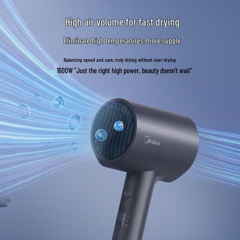 Midea Negative Ion Hair Dryer CN Plug (adapter Included)
