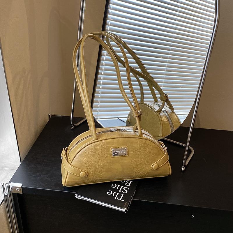 Fashion Niche Bag Women's New Summer Casual Shoulder Armpit Bag Commuter Crocodile Pattern Pillow Bag